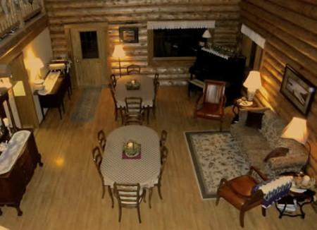 Dining room in lodge